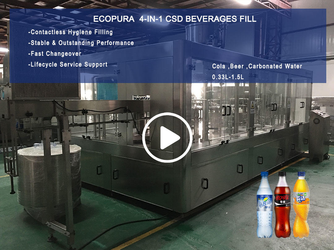4in1 carbonated soft drinks filling machine wholesale for importer EcoPura-1