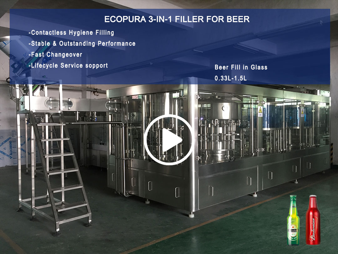 EcoPura filling beer bottling machine source now for sale
