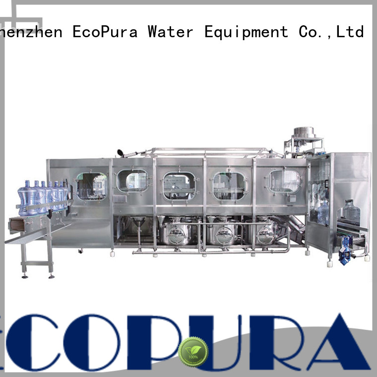 EcoPura most popular water bottling equipment manufacturer for distribution