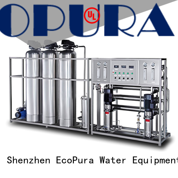 EcoPura 100% quality water process equipment exporter for water purification