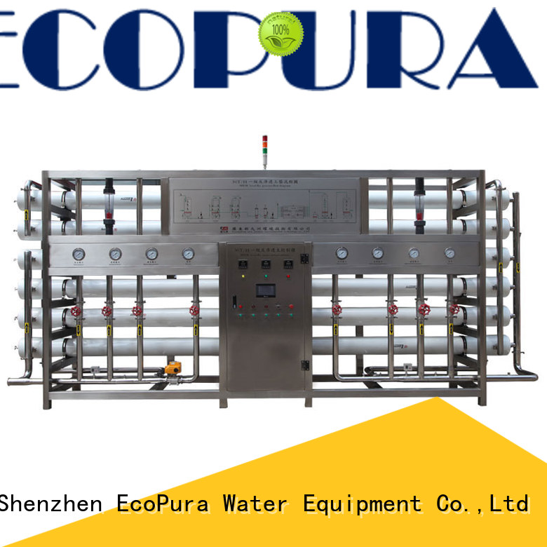EcoPura ro water processing machine exporter for water purification