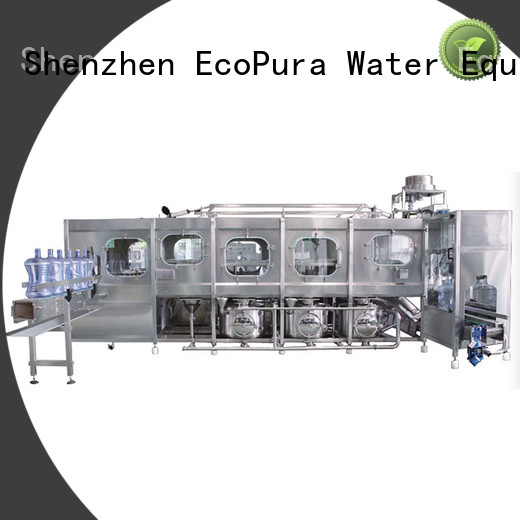 EcoPura 2000bph water bottle filler factory for distribution
