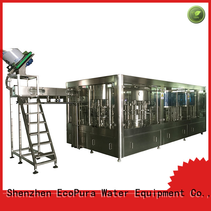 EcoPura ISO9001 certified wine bottling machine trader for distribution