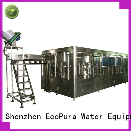 EcoPura 3in1 automatic liquid filling machine trade partner for commercial production