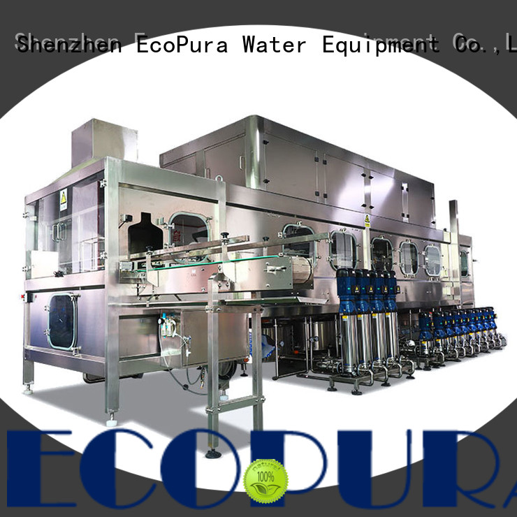 EcoPura bottling water filling equipment manufacturer for commercial production