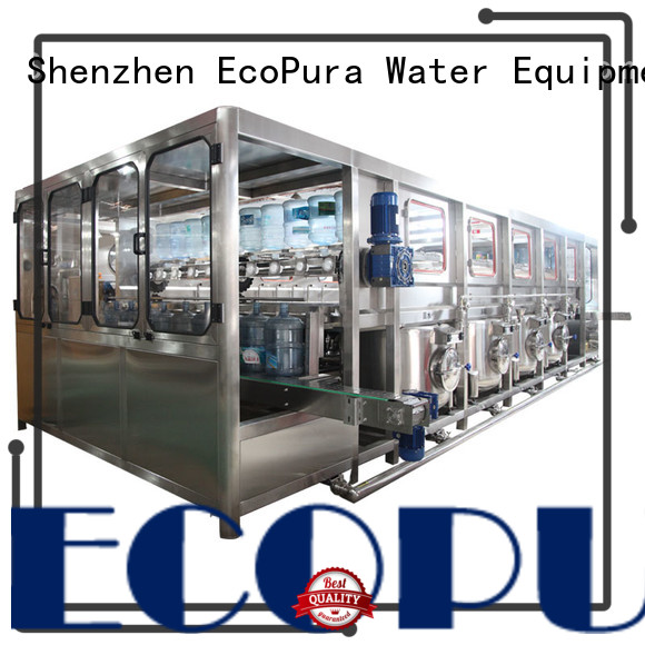 EcoPura 1500bph bottled water machine factory for commercial production