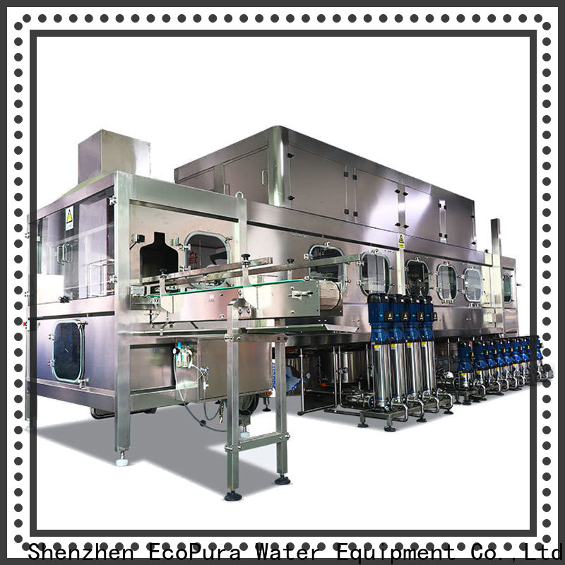 EcoPura 1200bph water bottle filler manufacturer for industrial production