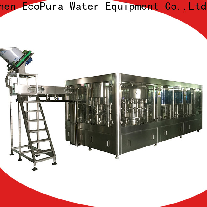 EcoPura filling bottle filler trade partner for beverages