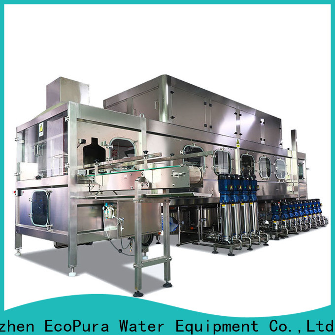 EcoPura 1500bph bottled water machine factory for commercial production