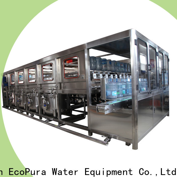 EcoPura 1500bph water bottling equipment factory for commercial production