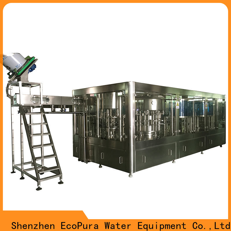 EcoPura low cost small liquid filling machine trade partner for commercial production