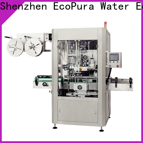 EcoPura shrink bottle labeler equipment international market for commerce